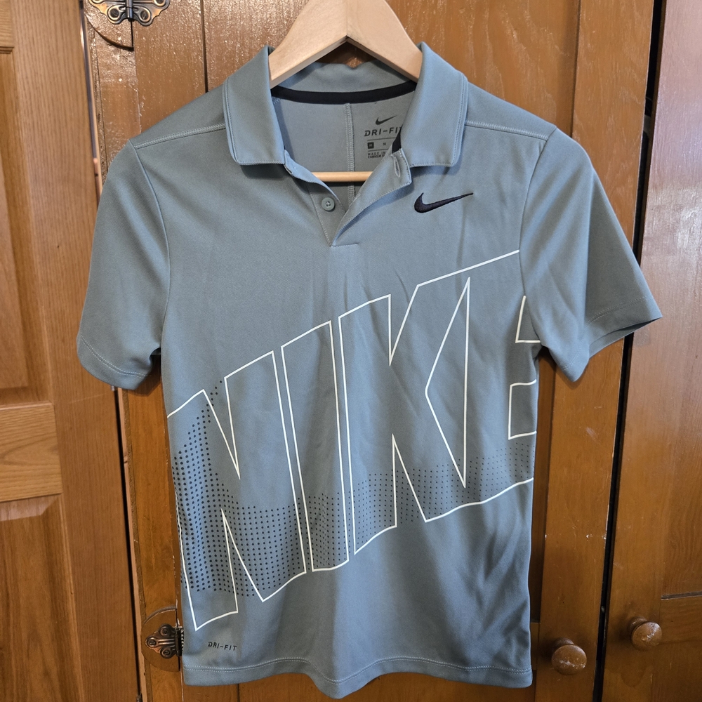 Nike Teal Graphic Polo Shirt
